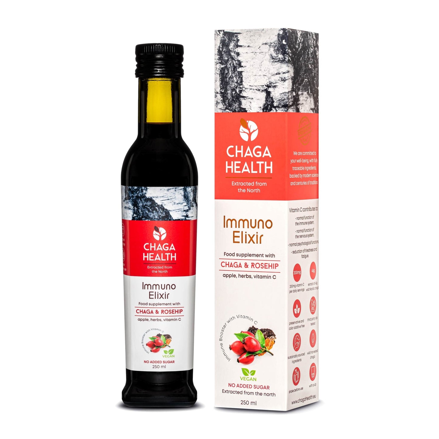Immuno Elixir Food Supplement With Chaga, Rosehip, Apple and Ginger
