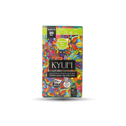 KYUFI Instant Mint Green Tea - Sugar Free
