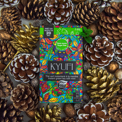 KYUFI Instant Mint Green Tea - Sugar Free