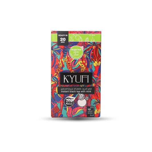 KYUFI Instant Black Tea With Mint - Sugar Free