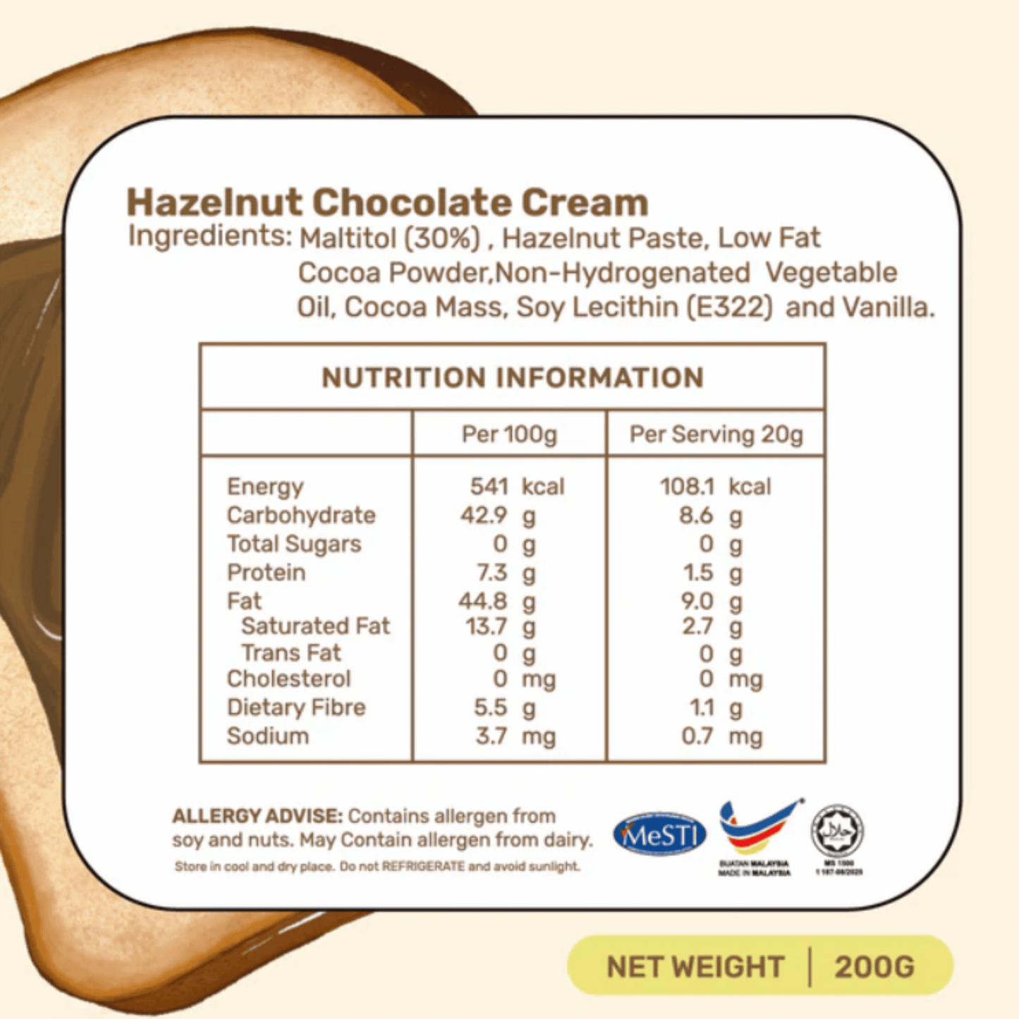 Hazelnut Chocolate Cream