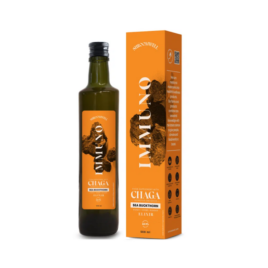 مكمل غذائي Immuno Elixir مع شاجا ونبق البحر والعسل والأعشاب والزنجبيل