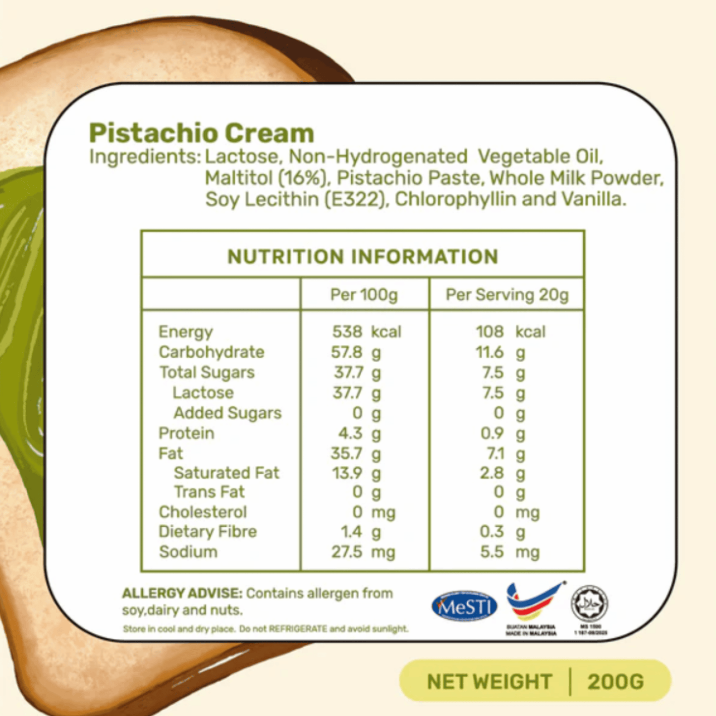 Pistachio Cream